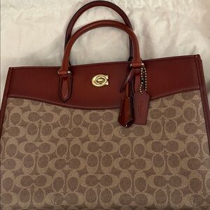 Coach Brooke Carryall In Signature Canvas Bag CE731 Tan Rust